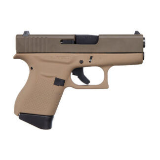 ACG-00858 Glock 43 9mm Luger 3.4" Davidsons Dark Earth Cerakote