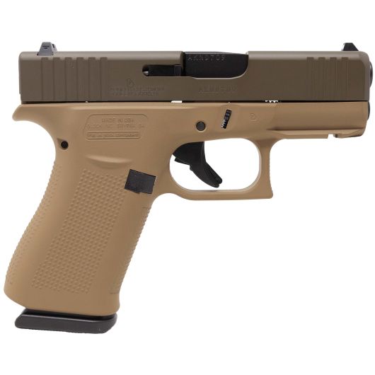 ACG-00862FRN Glock 43X 9mm Luger 3.4" Davidsons Dark Earth Cerakote
