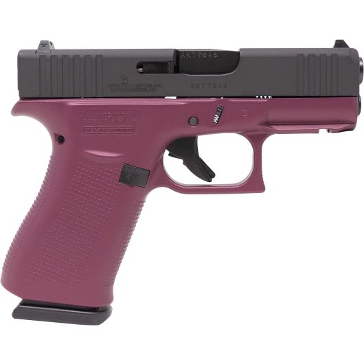 ACG-57046FRN Glock 43X 9mm Luger 3.4" Black Cherry