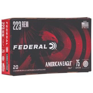 AE223T75 Federal Ammunition FDR 223 75GR AE TMJ 20RD Rem