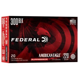 AE300BLKSUP2 Federal Ammunition FDR 300BLK 220GR AE SUB OTM 20 300 Blk