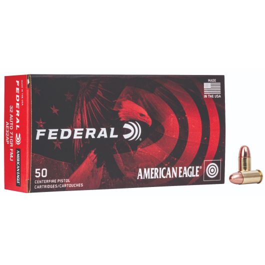 AE32AP Federal Ammunition FDR 32AP 71GR AE FMJ 50RD 32 Auto