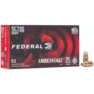 AE357S2 Federal Ammunition FDR 357SIG 125GR AE FMJ 50RD 357 Sig