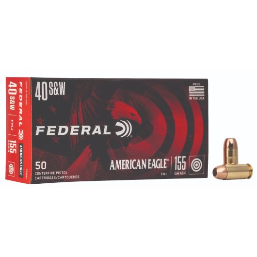 AE40R2 Federal Ammunition FDR 40SW 155GR AE FMJ 50RD 40 S&W