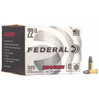 AM22 Federal Ammunition FDR 22LR 40GR SOLID 325RD 22 LR