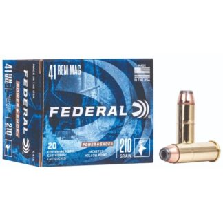 C41A Federal Ammunition FDR 41M 210GR PWRSK HG JHP 20R 41 Rem Mag