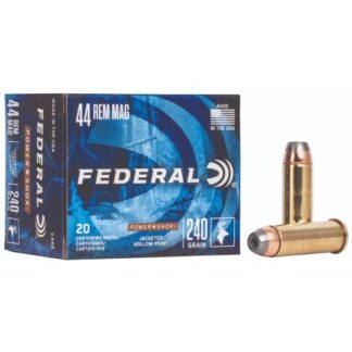 C44A Federal Ammunition FDR 44M 240GR PWRSK HG JHP 20R 44 Rem Mag