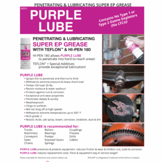 5311 HILL MANUFACTURING PURPLE LUBE