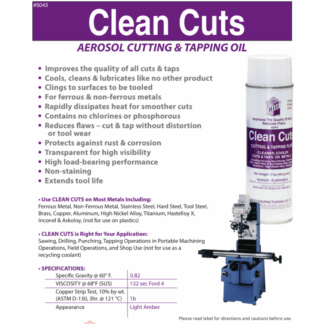 #5043 HILL MANUFACTURING CLEAN CUTS