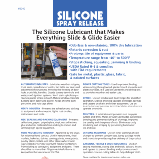 5940 HILL MANUFACTURING SILICONE SPRAY RELEASE