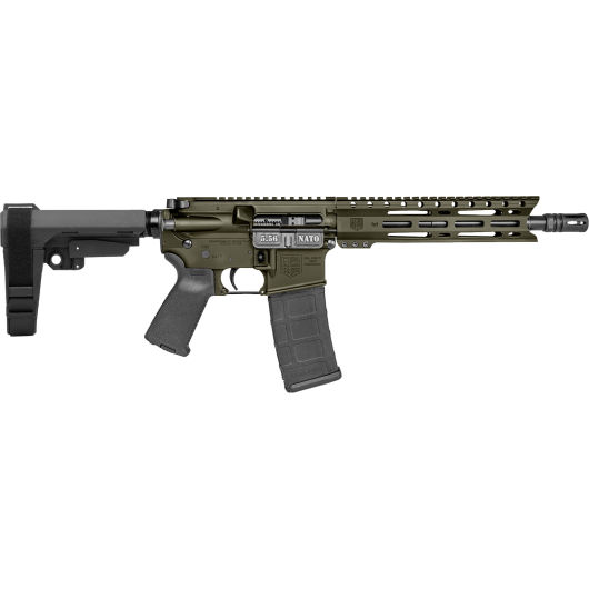 DB1916K101 DiamondBack DB15 5.56 NATO 10.0" OD Green Cerakote