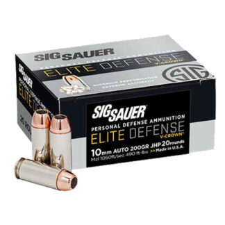 E10MM200-20 Sig Sauer 10MM 200GR V-CROWN 20RD Auto