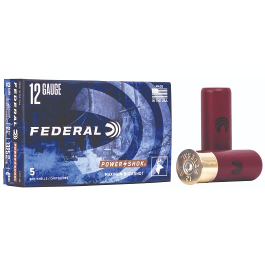 F127-4B Federal Ammunition FDR 12G BU 2.75-4B-27P PWRSK 5 12 Gauge