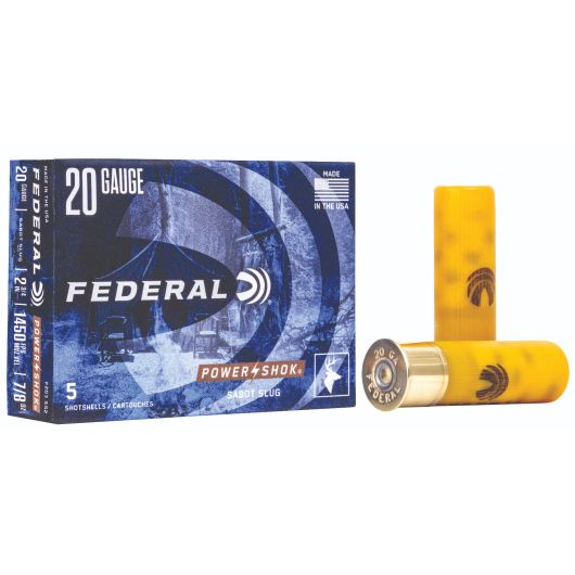 F203-SS2 Federal Ammunition FDR 20G SLSAB 2.75 PWRSK 5RD 20 Gauge