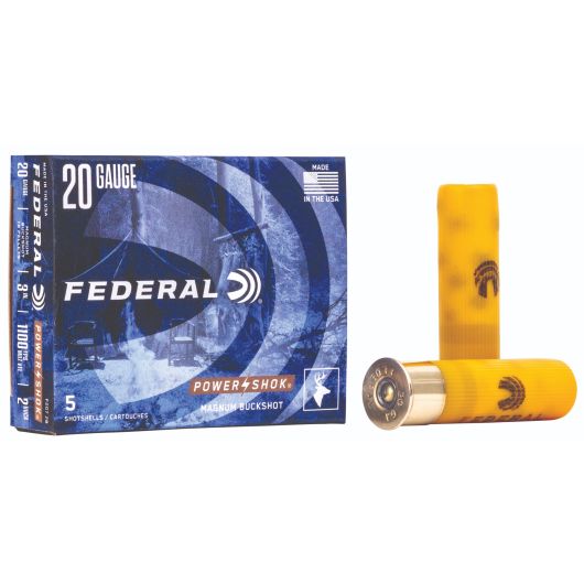 F207-2B Federal Ammunition FDR 20G BU 3-2B-18P PWRSK 5RD 20 Gauge