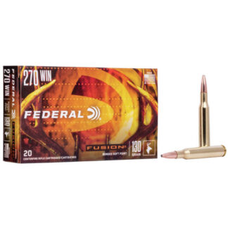 F270FS1 Federal Ammunition FDR 270 130GR FUSION 20RD Win
