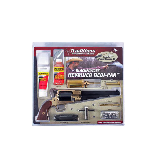 FRS18581 Traditions Black Powder Revolvers 44 8.0" 6rd Brass