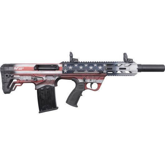 GFY1-USA GForce Arms 12 Gauge 18.5" Flag Pattern, Red|White|Blue