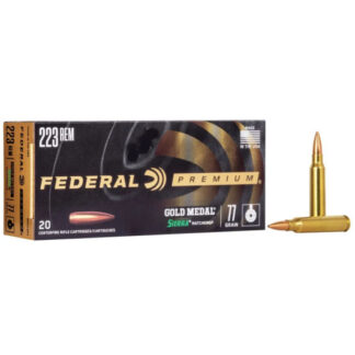 GM223M3 Federal Ammunition FDR 223 77GR SMK BTHP 20RD Rem
