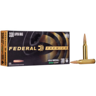 GM338LM2 Federal Ammunition FDR 338LAP 300GR SMK BTHP 20RD 338 Lapua Mag