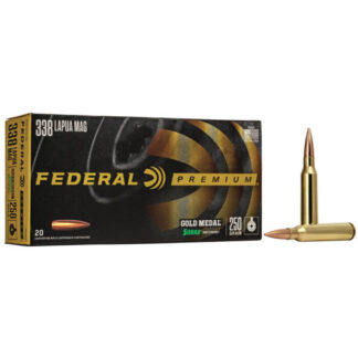 GM338LM Federal Ammunition FDR 338LAP 250GR SMK BTHP 20RD 338 Lapua Mag