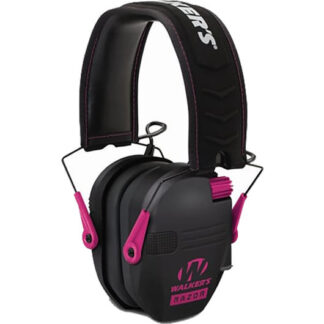 GWP-RSEM-PNK Walker's WKR RAZOR SLIM ELC MUFF BK/PNK