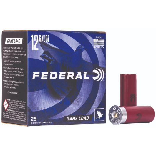 H121-75 Federal Ammunition FDR 12G GAME 2.75-1-7.5 25RD 12 Gauge