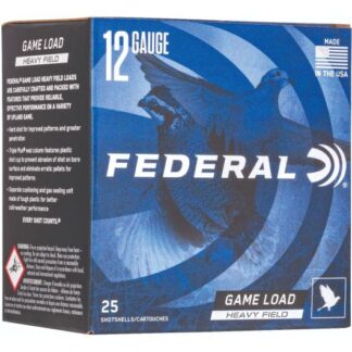 H123-4 Federal Ammunition FDR 12G HVY 2.75-1.125-4 25RD 12 Gauge