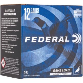 H125-4 Federal Ammunition FDR 12G HVY 2.75-1.25-4 25RD 12 Gauge