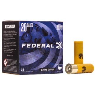 H200-6 Federal Ammunition FDR 20G GAME 2.75-.875-6 25RD 20 Gauge