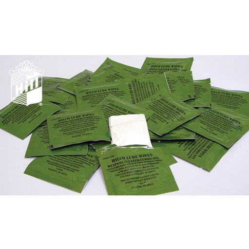 3884-100 HILCO LUBE Lubricant Wipes 100CT Case of Individual Packets