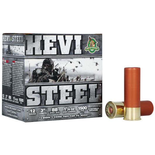 HS60088 Hevi-Shot HEV 12G 3-1.25-BB HVSTL 25RD 12 Gauge