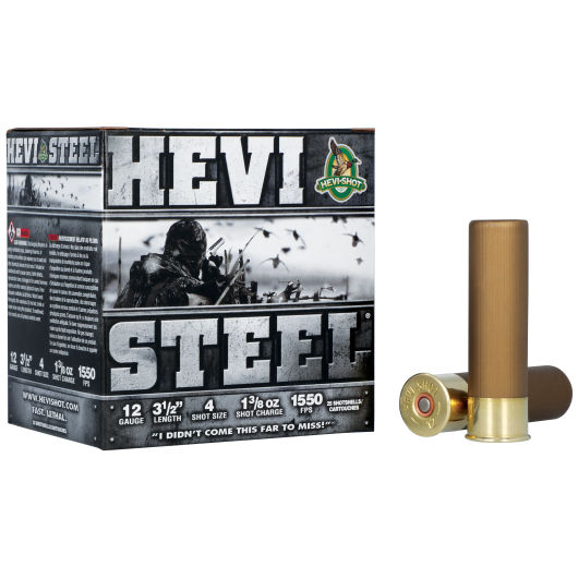 HS65004 Hevi-Shot HEV 12G 3.5-1.375-4 HVSTL 25RD 12 Gauge
