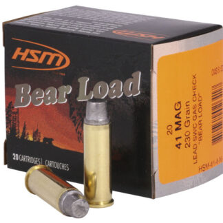 HSM-41-4-N-20 HSM 41M 230GR BEAR WAD 20RD 41 Rem Mag