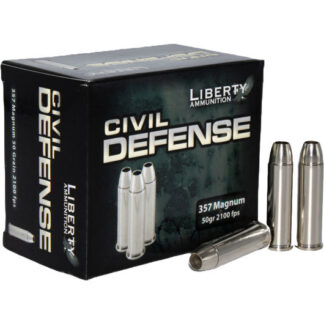 LA-CD-357-030 Liberty Ammunition LIB 357 50GR CIVIL HP 20RD Mag