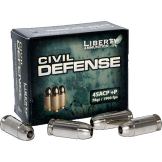 LA-CD-45-013 Liberty Ammunition LIB 45AP+P 78GR CIVIL HP 20RD 45 Auto