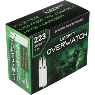 LA-OW223-55-300 Liberty Ammunition LIB 223 55GR OVERWTCH HP 20RD Rem
