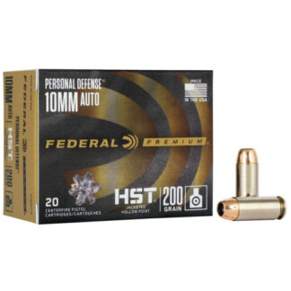 P10HST1S Federal Ammunition FDR 10MM 200GR HST JHP 20RD Auto