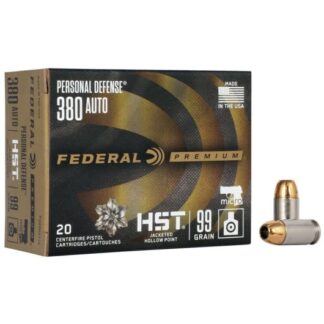 P380HST1S Federal Ammunition FDR 380 99GR HST MICRO 20RD Auto