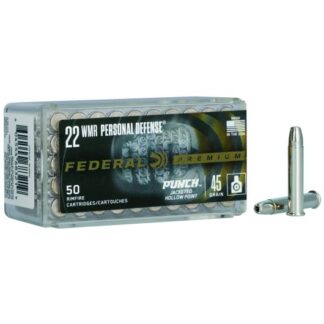 PD22WMR1 Federal Ammunition FDR 22M 45GR PUNCH JHP 50RD 22 Win Mag