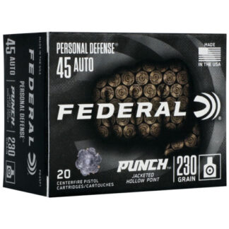 PD45P1 Federal Ammunition FDR 45AP 230GR PUNCH JHP 20RD 45 Auto