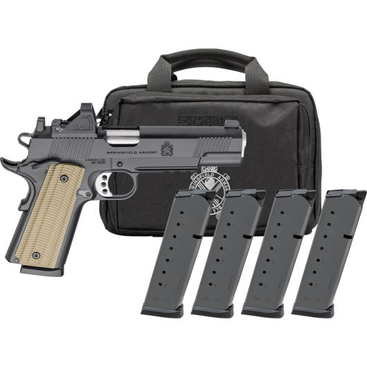 PO9230AOS-PAC Springfield Armory USA 1911 45 Auto 5.0" Black Cerakote