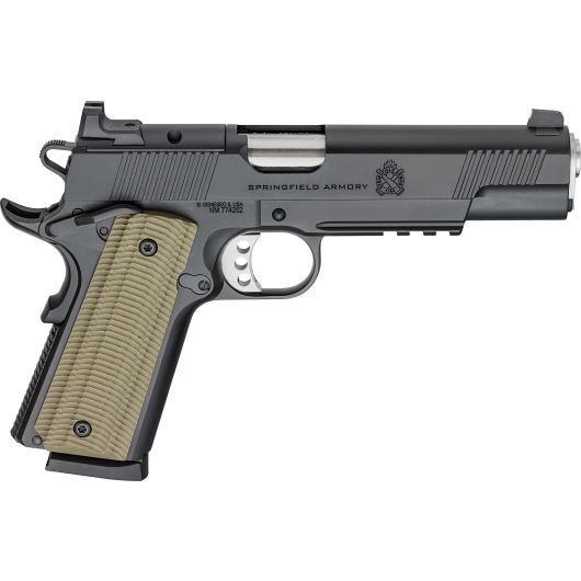 PO9230AOS Springfield Armory USA 1911 Operator 45 Auto 5.2" Black Cerakote