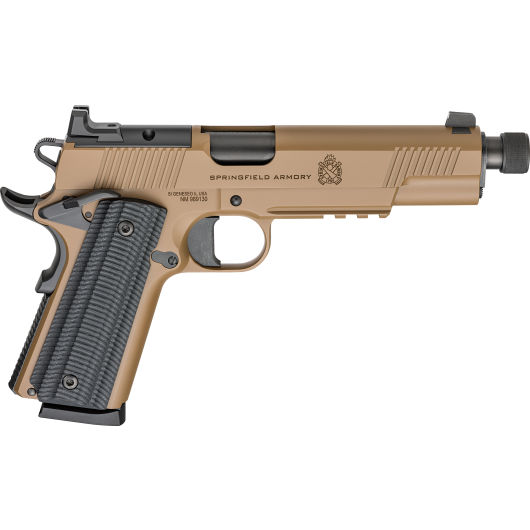 POT9230CBAOS Springfield Armory USA 1911 Operator 45 Auto 5.8" Coyote Brown Cerakote