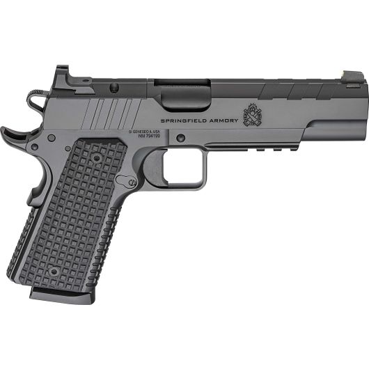 PX9230LAOS Springfield Armory USA 1911 45 Auto 5.0" Black Cerakote