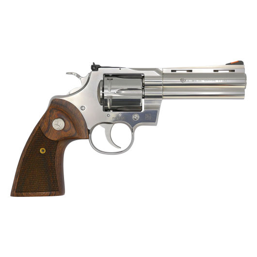 PYTHON-SP4WTS Colt Python 357 Mag 4.2" 6rd Semi-Bright Stainless Steel
