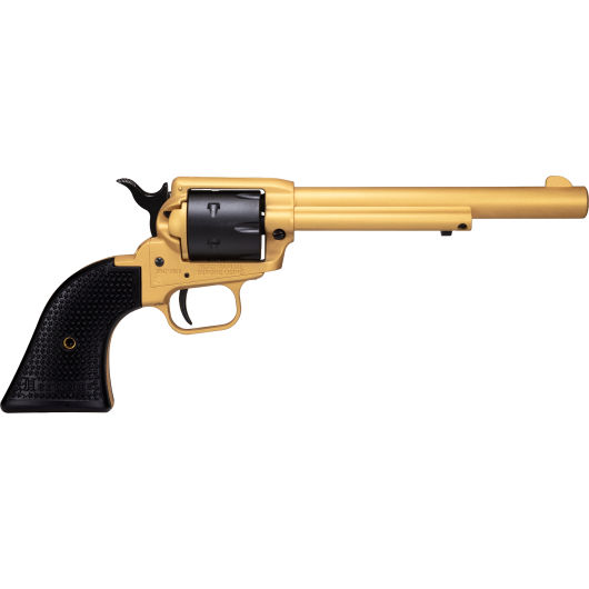 RR22S6 Heritage Mfg. Rough Rider 22 LR 6.5" 6rd Gold With Black Accent