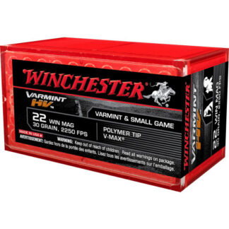 S22M2PT Winchester WIN 22M 30GR VARMHV V-MAX 50RD 22 Mag