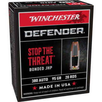 S380PDB Winchester WIN 380 95GR DFNDR BJHP 20RD Auto