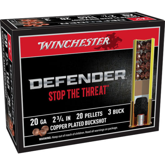 SB203PD Winchester WIN 20G BU 2.75-3-20P DFNDR 10 20 Gauge